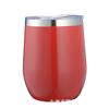 Venta Caliente de Amazon Taza de Huevo de 12oz Doble Capa Acero Inoxidable 304 Termo de Vacío Taza de Huevo en Forma de U de Plástico con Pintura en Spray