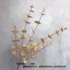Eucalipto Folha de Dinheiro Simulação Planta Verde Comércio Exterior Material de Flor Material de Flor para Casamento Engenharia de Plantas Verdes Floricultura Arranjo Floral