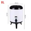 Cubo para Té de Leche, Cubo Aislado para Tiendas de Té de Leche, Cubo Comercial de Gran Capacidad 12L de Doble Capa Aislado y Conservador de Frío para Bebidas de Té y Leche de Soya
