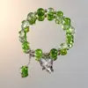 Pulsera Popular de Mariposa Estilo Hada para Mujeres, Diseño Único con Cuentas de Estrellas y Lunas de Colores, Pulsera Dulce para Estudiantes y Mejores Amigas