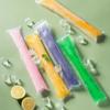 Molde desechable para paletas de hielo DIY para niños, molde grueso autosellante para helado para hielo picado casero