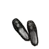 Zapatos planos de ballet poco profundos Mary Jane para mujer, estilo coreano, nicho retro, sin cordones, punta cuadrada, tachonados, nuevos para primavera y otoño