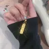 Loja de Ouro Puzuo Estilo Igual Ouro Areia Acessórios DIY Cubo Gelo Triturado Barra de Ouro da Fortuna Colar Pingente Corrente de Clavícula Luxo Acessível