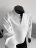 Camiseta Henley de Manga Larga Nueva de Moda Primavera/Otoño 2026 para Hombre, Corte Holgado, Casual, Color Sólido, Top de Moda Versátil