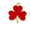 Colgante de Gota de Aceite de Trébol Accesorios de Joyería DIY Festival Irlandés Oktoberfest Llavero Cadena de Teléfono Móvil Colgante Hecho a Mano
