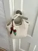Bolso de cubo de un solo hombro para mujer, cruzado, nicho, tejido, nueva moda 2026, bolso de mano versátil, bolso súper nicho