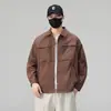 Colección nueva de primavera de alta calidad: chaqueta-camisa casual, corte tridimensional, color liso, moderna, versátil y elegante, estilo ropa de trabajo