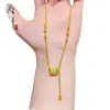 Tienda de Oro Mismo Estilo Oro Imitación Estilo Chino Porcelana Azul y Blanca Cadena Lulutong para Mujer, Color Duradero, Cadena de Cintura Delgada, Cadena para Clavícula