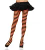 Medias Rayadas de Halloween Navidad Accesorios de Disfraz para Fiesta Calcetines Hasta la Rodilla Medias Rayadas Calcetines de Color Monocromático