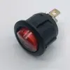 Interruptor de barco KCD1-105N con luz de tres patas todo cobre redondo rojo 3 patas 2 posiciones 10A/125V