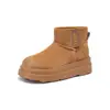 Botas de Nieve Forradas de Felpa para Mujer Augusden 2026 Nuevas Botas Cortas de Moda de Suela Gruesa para Uso en Exteriores
