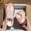 Zapatos de Entrenamiento Alemanes Plateados de Punta Redonda para Mujer 2025 Nuevos de Primavera y Verano Deportivos Casuales Combinan con Todo Retro con Cordones Paneles de Cuero Zapatos
