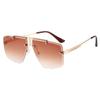 Aliexpress 2026 Nuevas Gafas de Sol de Moda para Hombres, Gafas Cuadradas Sin Marco para Mujeres, Fabricante Mayorista de Gafas de Moda