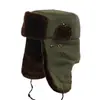 Sombrero Lei Feng para hombre con protección para los oídos, un sombrero de algodón clásico estilo noreste, engrosado y forrado para abrigar, a prueba de viento, resistente al frío y adecuado para esquiar