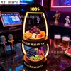 Fabricante de Pratos de Frutas Luminosos Atacado Lanches Criativos para Bares, Ktvs e Boates, Acrílico de Camada Única e Dupla com Iluminação Ajustável