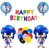 Amazon nuevo estilo Sonic Hedgehog Sonic niño traje de fiesta de cumpleaños Sonic globo de aluminio
