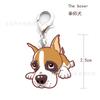 Chaveiro Pingente Pet Mais Vendido Shar-Pei Liga de Zinco Esmalte Joia Shih Tzu Colar Pingente Placa de Identificação para Cachorro