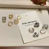 Temperamento europeu e americano design simples versátil cinco peças conjunto clipe de osso da orelha 2024 novo doce legal garota popular personalidade temperamento clipe de orelha