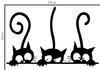 Fornecimento do Fabricante Transfronteiriço Novo Três Gatos Engraçados Sala de Estar Quarto Quarto Infantil Adesivos de Parede Adesivos Decorativos Autoadesivos