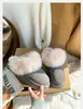 Pantuflas peludas de suela gruesa para mujer, nuevo estilo de invierno 2026, botines de nieve versátiles cerrados sin cordones, estilo de media pantufla para mujer