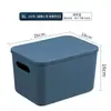 Caja de almacenamiento de plástico color Morandi caja de almacenamiento para armario ropa interior pantimedias caja de almacenamiento para snacks juguetes con tapa caja de almacenamiento