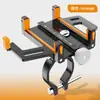 Soporte para Teléfono de Bicicleta JOHORSE Aleación de Aluminio Cinco Garras Estable Antivibración Soporte de Navegación para Vehículos Eléctricos y Motocicletas