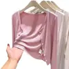 Cardigan protetor solar cinza modal feminino verão exterior canelado saia xale ar condicionado quarto exterior gelo seda camisola jaqueta