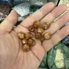 12mm Resina Cuentas de Agujero Grande Cuentas Sueltas Cuentas para Hilo Accesorios para Joyería DIY Accesorios para Ropa Cuentas Redondas de Agujero Grande de Dos Colores Campana