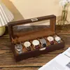 Vitrina Transfronteriza para 6-12 Niñas, Relojes Coleccionables de PU, Uso Doméstico, Gama Alta, Exquisita, Portátil