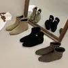 Botas de tornozelo finas com salto alto estilo francês para mulheres, nova moda outono 2026 Botas curtas Maillard