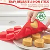 En stock: Molde de Silicona para 12 Magdalenas en Forma de Corazón para Hornear Galletas y Pasteles, Molde para Gelatina, Molde para Velas Aromáticas, Molde de Yeso