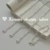 Joyería de Mano Simple Ins Coreana Plata de Ley S925 Calado Moño Entrelazado Nariz de Cerdo Pulsera de Gama Alta y Versátil