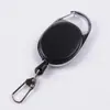 Chaveiro Retrátil, Fivela Criativa de Puxar Fácil, Argola de Chaveiro, Fivela de Cabo de Aço Anti-Perda e Anti-Roubo, Mosquetão para Exterior