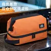 Bolsa de Higiene Pessoal Grande Capacidade Camada Dupla de Viagem de Negócios Resistente ao Desgaste À Prova de Respingo Compartimentada Bolsa de Armazenamento para Skincare e Maquiagem