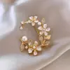 Broche com Acabamento de Luxo, Estilo Nicho e Simples, Alfinete de Roupa, Acessório de Pérola para Terno, Broche