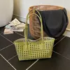Bolsa de Playa Casual de Verano 2026 Bolso Tejido Bolso Cubo de Nicho de Verano Bolso de Mano para Vacaciones en la Costa Bolso de Hombro