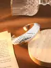 Pulsera de Apertura de Moda Eólica Europea y Americana Transfronteriza de Lujo Ligero de Gama Alta Pulsera de Nicho Pulsera Personalizada de Moda Versátil