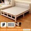 Cama plegable individual Cama para descanso de almuerzo en la oficina Artefacto para siestas Cama portátil para acampar Cama para cuidado del hogar Cama doble simple