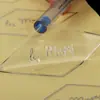 Adesivo Transparente Autoadesivo à Prova d'Água Material PVC Logo Marca Registrada Personalizado Frasco de Perfume Código QR Estampagem a Quente Adesivo de Selagem