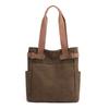 Bolsa de Lona Portátil con Estampado, Ligera, Gran Capacidad, Bolsa de Compras Ecológica, Bolsa Simple para Computadora con Logo y Texto Impresos, Portátil
