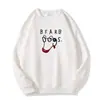 Estilo Nuevo Otoño e Invierno Divertido Simple Estampado de Letras y Cachorros Tops de Manga Larga Ropa Exterior Casual Sudaderas Versátiles para Mujer