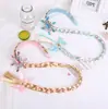Accesorios de Maquillaje Escénico para Niños Corona de Princesa Aisha de Frozen Pelucas Trenzas de Copo de Nieve Diadema para Niña Pequeña