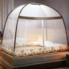 Nova Tenda Mongol Redinha de Mosquiteiro Doméstica Instalação Gratuita Redinha de Mosquiteiro Cama 1.5m Cama 1.8m Redinha de Mosquiteiro Dobrável Anti-Queda 2m Casal