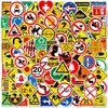 100 señales de advertencia nuevas, lemas, señales de advertencia, pegatinas, decoración personalizada, vasos de agua transfronterizos, pegatinas de grafiti impermeables