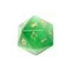 Dados poliédricos sintéticos de ojo de gato verde, poliedro tallado digitalmente, DND TRPG, dados de siete palos Z02