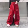 Ropa para Niñas Primavera Nueva 2026 Tallas Medianas y Grandes Niñas Primavera y Otoño Pantalones Cargo Casuales de Pierna Ancha