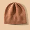 Nuevo Sombrero 100% Cachemir Otoño e Invierno para Mujer Combinación de Colores Sombrero Cálido Sombrero para Cubrir la Cabeza Sombrero de Punto Moda Casual