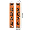Pareados Transfronterizos de Temporada de Graduación, Decoración de Lugar, Banderines de Puerta, Banderines Colgantes Temáticos de la Generación 2026 y Decoraciones de Cortina de Puerta