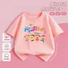 Actividades para Padres e Hijos de Jardín de Infancia Temporada de Graduación Verano Camiseta de Algodón Puro Cuello Redondo Manga Corta Ropa para Actuaciones de Estudiantes de Primaria Moderna