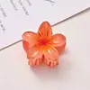 Grampo de Cabelo Doce de Frangipani Estilo Popular Transfronteiriço para Meio Preso na Parte de Trás da Cabeça, Grampo de Cabelo de Flor, Acessório de Cabeça com Presilha de Tubarão